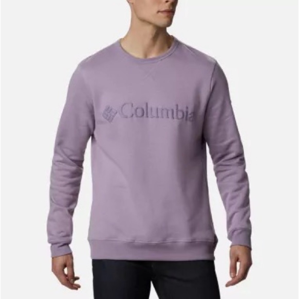 Columbia Fleece Crewneck Sweater Men’s Medium - Shale Purple